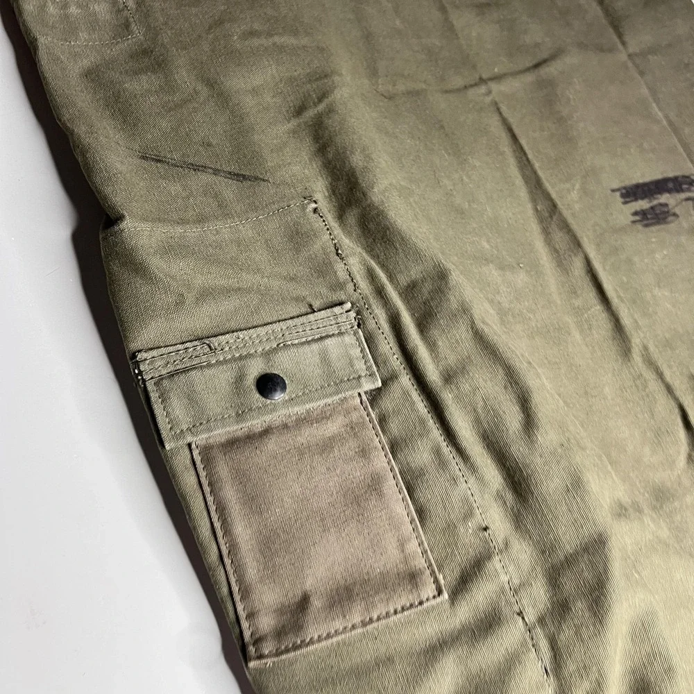 60s Vintage US Military Barracks Duffel Bag OD Green Canvas USGI USA Name Marked